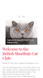 Mobile Screenshot of britishshorthaircatclub.co.uk